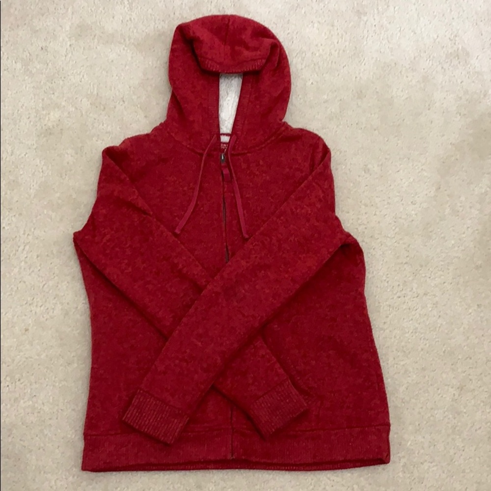 RED FLUFFY JACKET